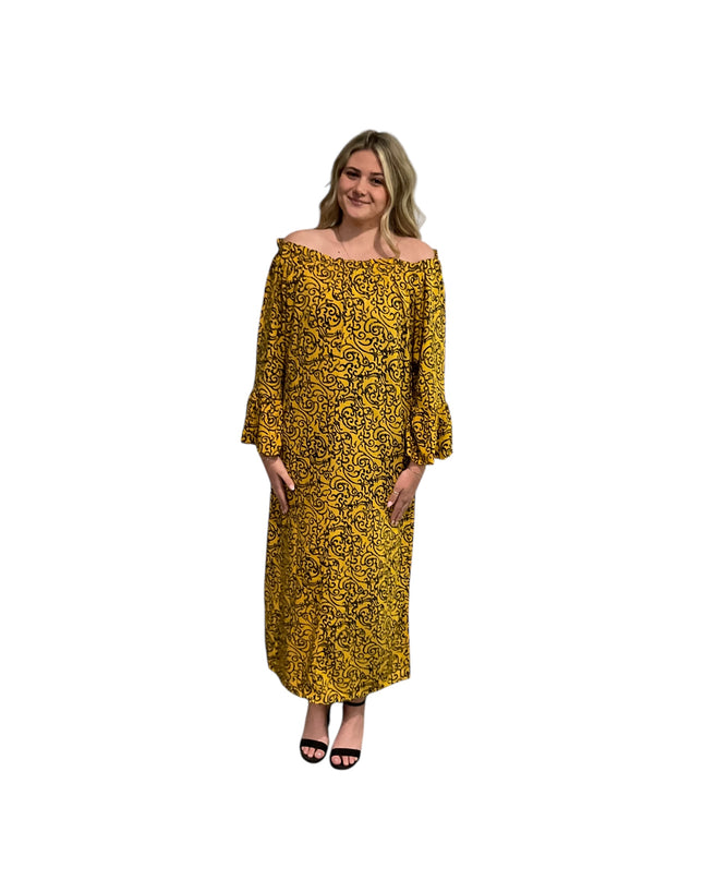 Geometric maxi dress