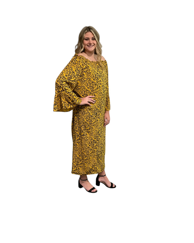 Geometric maxi dress