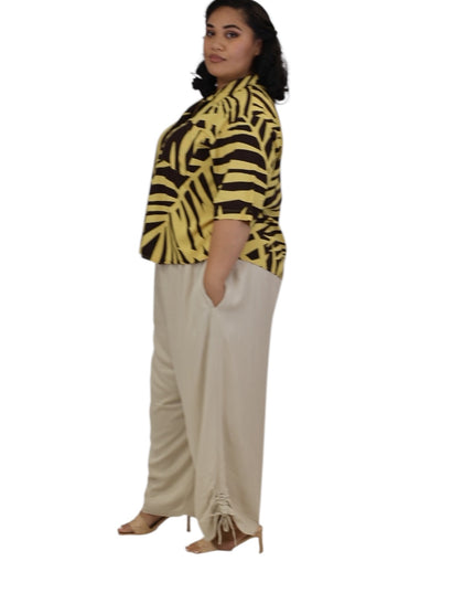 Fern Print Rayon Shirt Top