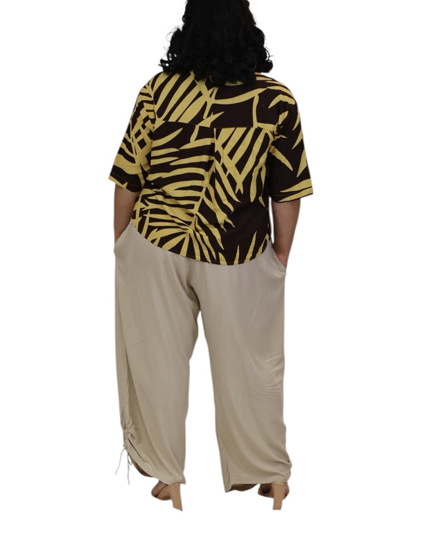 Fern Print Rayon Shirt Top