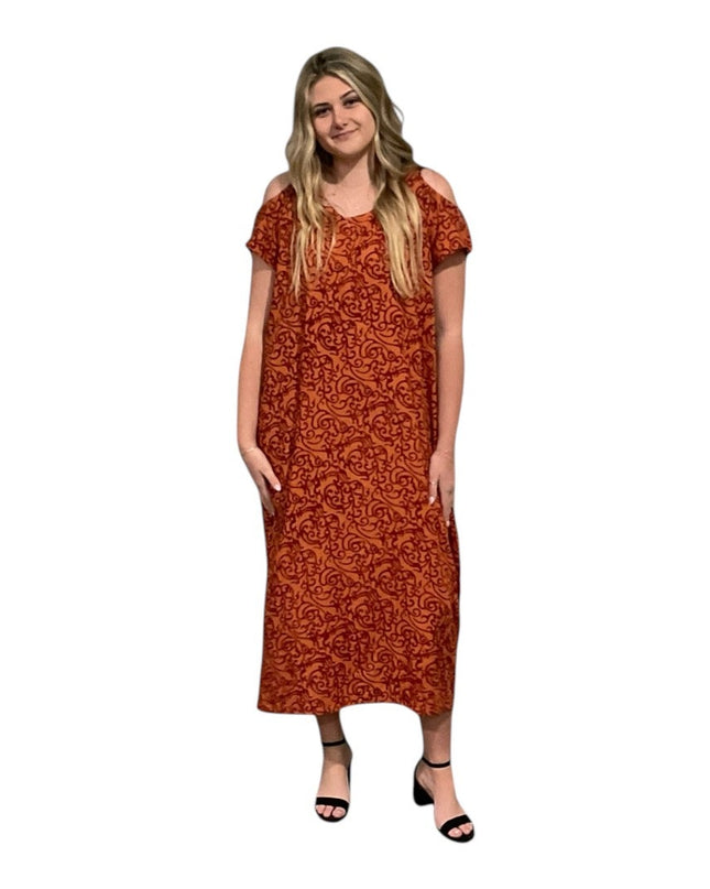 Cold Shoulder Rayon Dress