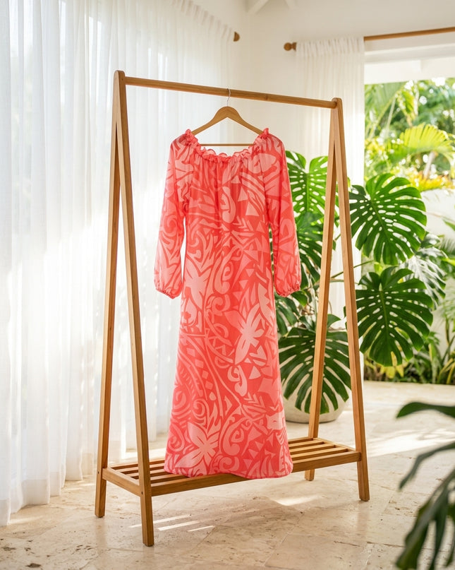 Maxi dress — Tropical Room Scene | Generated by Modelize