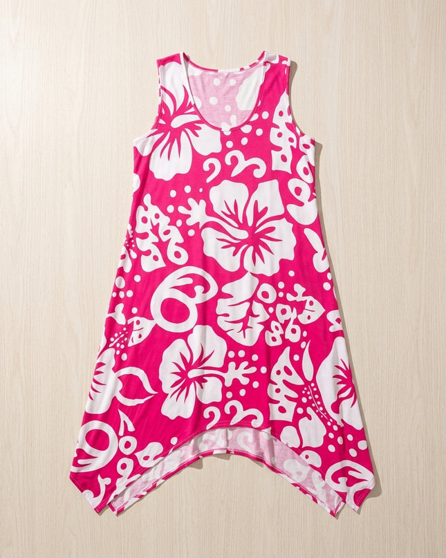 Sleeveless high-low dress — Curated Vacation Flat Lay | Generated by Modelize