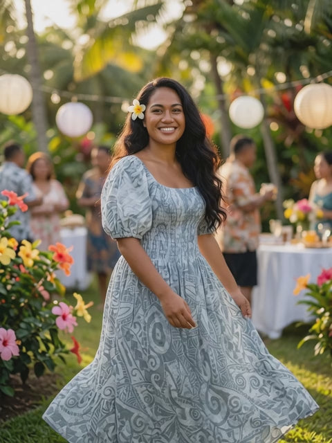 Premium Rayon Smocked Maxi Dress