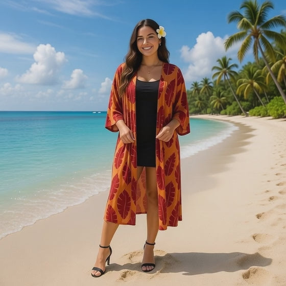 Rayon Printed Kimono