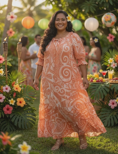 Island Breeze Rayon Maxi Dress - Flowy, Feminine & Effortlessly Chic