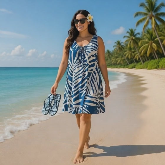 Hibiscus Short Sleeve Dress