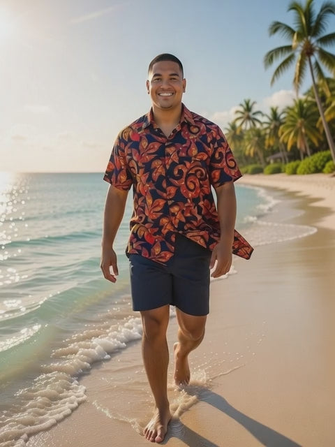 Rayon Men's Island Shirt -Bold & Relaxed