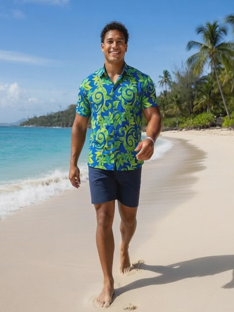 Rayon Men's Island Shirt -Bold & Relaxed