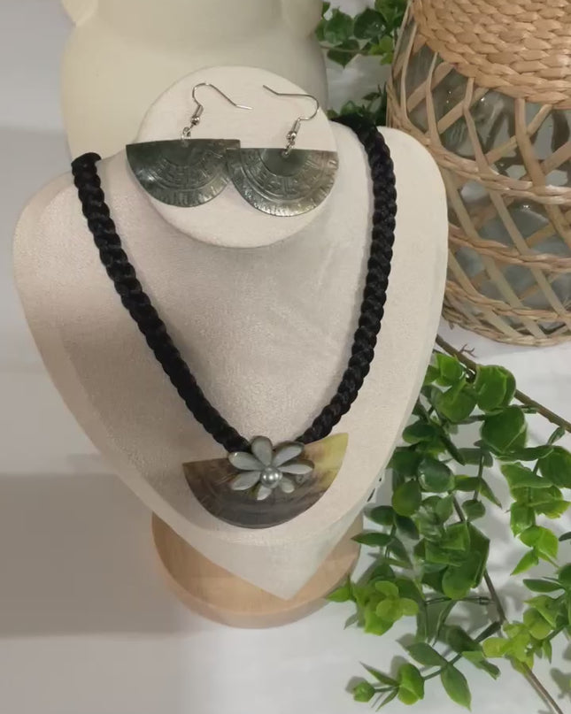 Handcrafted Statement Necklace & Earring Set