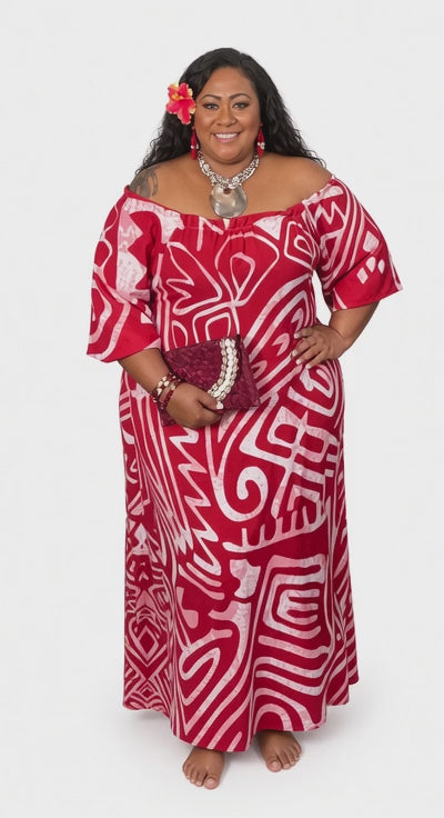 Scarlet Tribal Maxi Dress