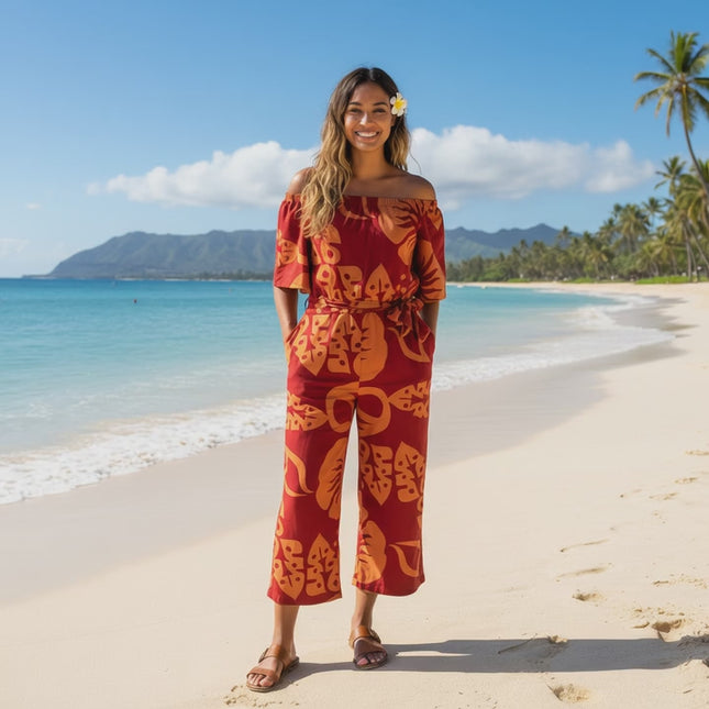 OFF THE SHOULDER JUMPSUIT