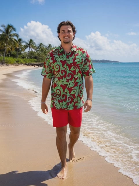 Rayon Men's Island Shirt -Bold & Relaxed